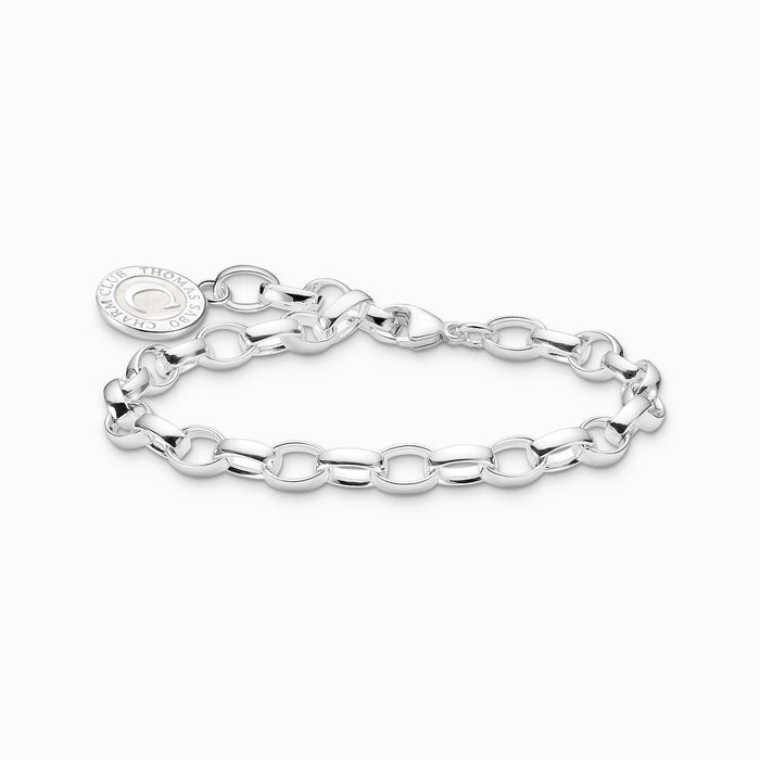 Tomas Sabo Member Charm-Armband mit weißem Charmista Coin Silber - X0285-07-21-L17
