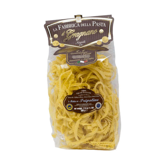 Tripoline a Matassa "Fabbrica della Pasta" Gragnano I.G.P. - 500 gr Artisanal Pasta