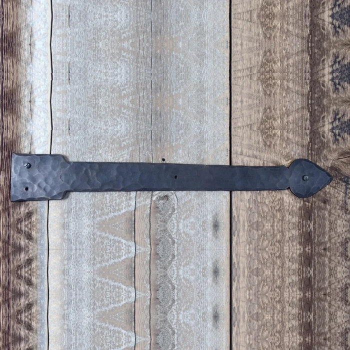Tudor Wrought Iron Garage Door Dummy Hinge Strap - Old West Iron