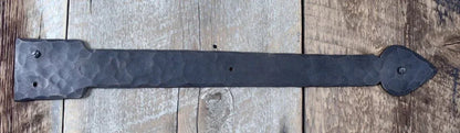 Tudor Wrought Iron Garage Door Dummy Hinge Strap - Old West Iron