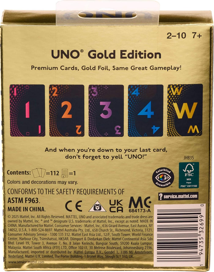 UPD Mattel - Uno Playing Cards