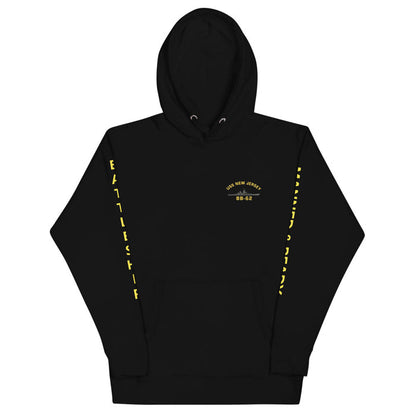 USS New Jersey BB-62 - Manned & Ready Hoodie (Black)