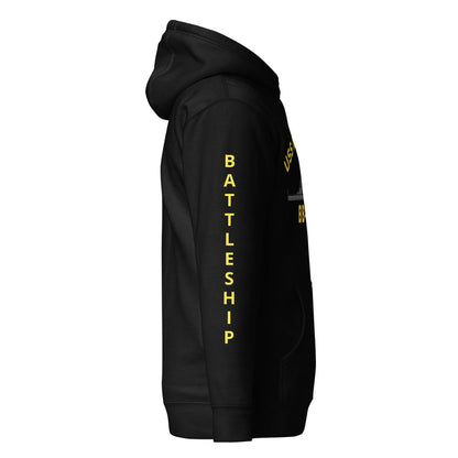USS New Jersey BB-62 - Manned & Ready Hoodie (Black)
