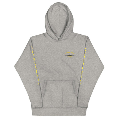 USS New Jersey BB-62 - Manned & Ready Hoodie (Carbon Gray)