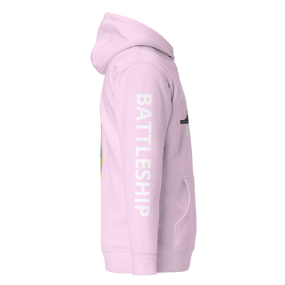 USS New Jersey BB-62 - Manned & Ready Hoodie (Team Pink)