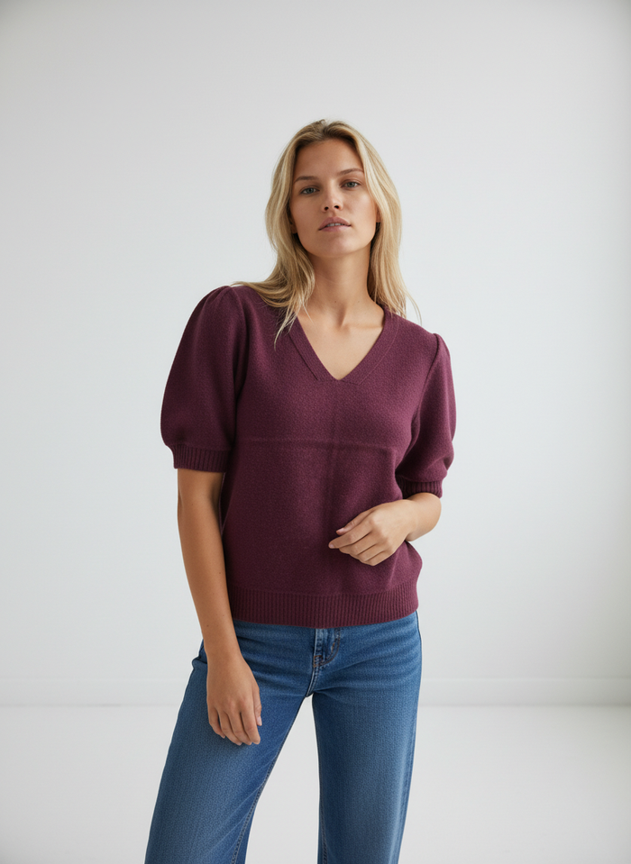 Vana Sweater- Wine