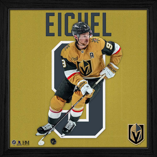 Vegas Golden Knights #9 Jack Eichel Player Impact Frame - Vegas Team Store