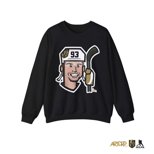 Vegas Golden Knights #93 Mitch Marner Caricature Crewneck - Vegas Team Store