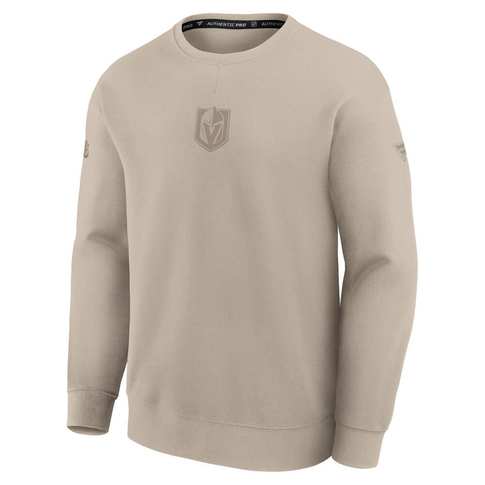 Vegas Golden Knights Authentic Pro Road Poly Knit Crewneck - Vegas Team Store
