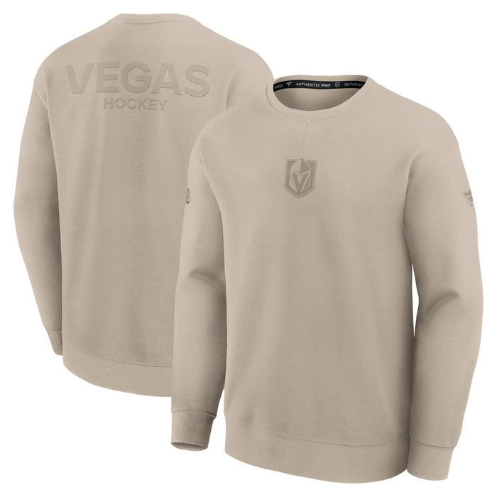 Vegas Golden Knights Authentic Pro Road Poly Knit Crewneck - Vegas Team Store