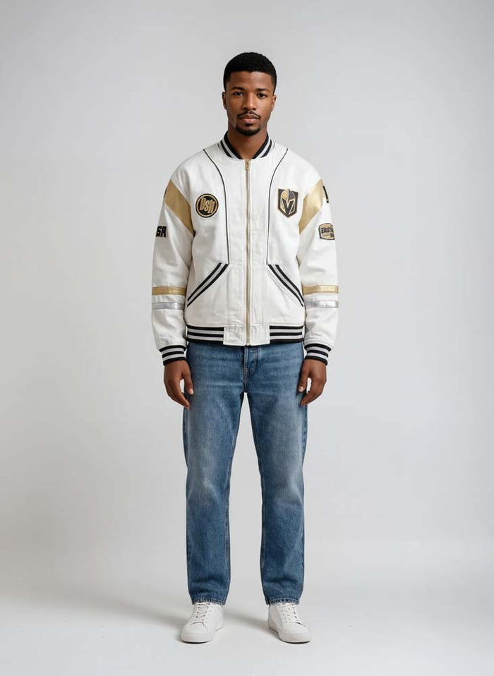 Vegas Golden Knights BSB Full-Zip Denim Jacket