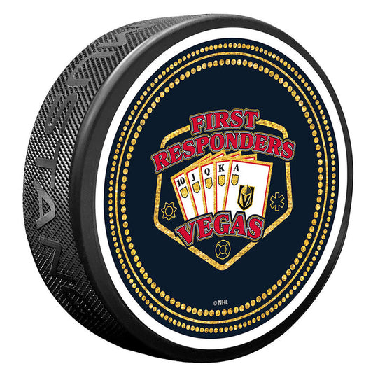 Vegas Golden Knights First Responder Logo Puck - Vegas Team Store