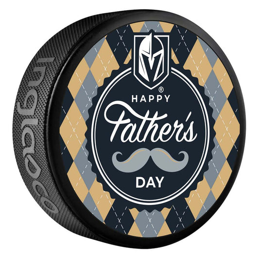 Vegas Golden Knights Happy Father's Day Puck - Vegas Team Store