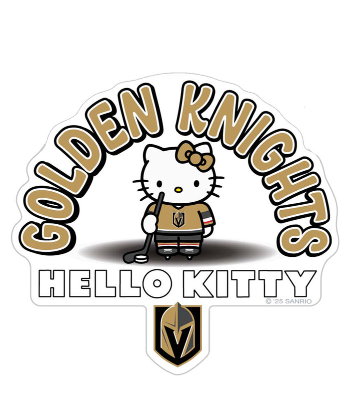 Vegas Golden Knights Hello Kitty Arch Decal - Vegas Team Store