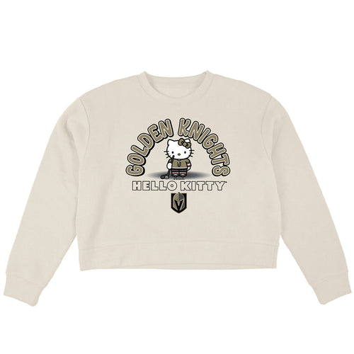 Vegas Golden Knights Hello Kitty Cropped Crewneck - Vegas Team Store