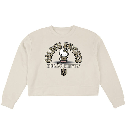 Vegas Golden Knights Hello Kitty Cropped Crewneck - Vegas Team Store