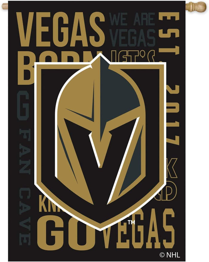 Vegas Golden Knights Premium 28 x 44 Double Sided Banner Flag - Vegas Team Store