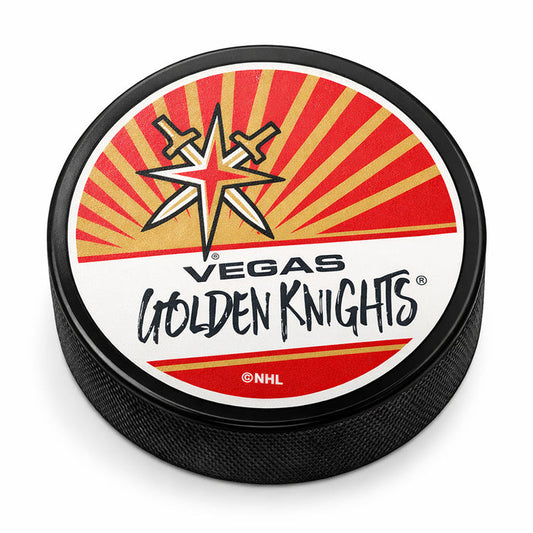 Vegas Golden Knights Secondary Classic Puck - Vegas Team Store