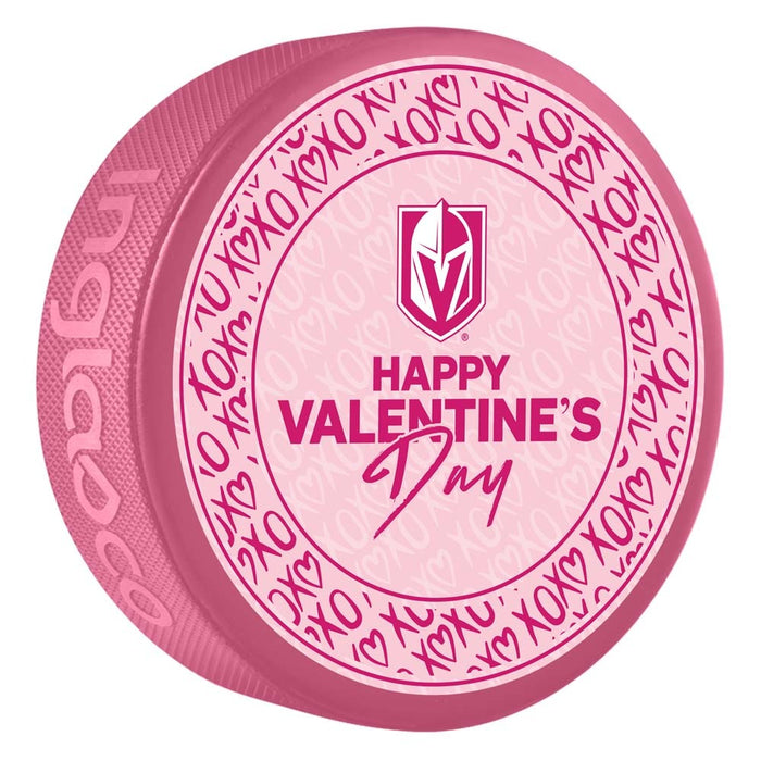 Vegas Golden Knights Valentine's Day Puck - Vegas Team Store