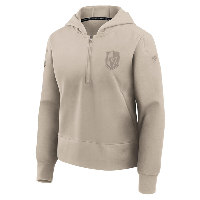 Vegas Golden Knights Women's Authentic Pro Poly Knit Quarter-Zip - Vegas Team Store