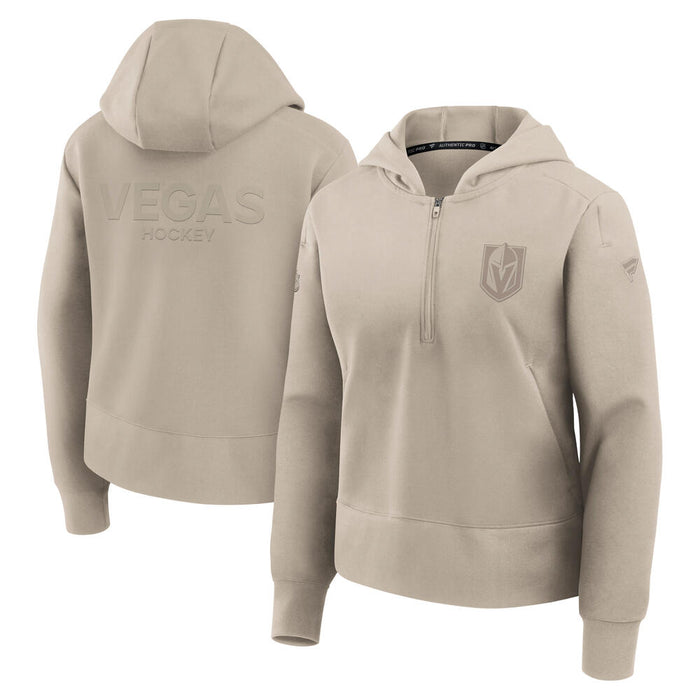 Vegas Golden Knights Women's Authentic Pro Poly Knit Quarter-Zip - Vegas Team Store