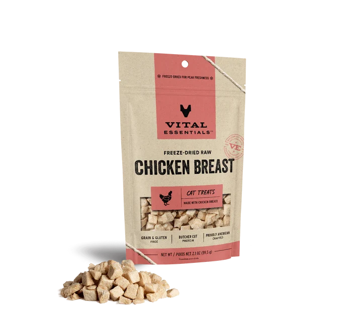 Vital Essentials Cat Freeze-Dried Chicken Breast Cat Treats