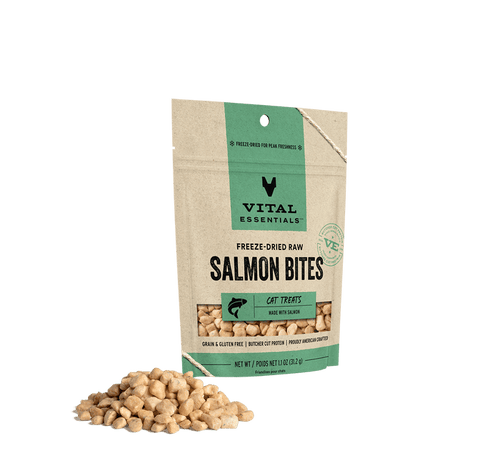 Vital Essentials Cat Freeze-Dried Salmon Bites Cat Treats