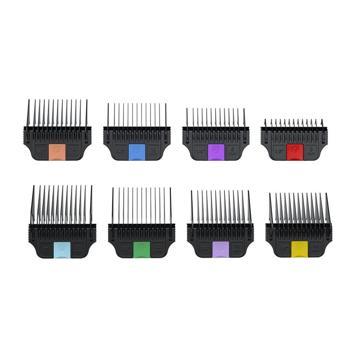 Wahl Stainless Steel Wide Attachment Combs 8 Piece Set