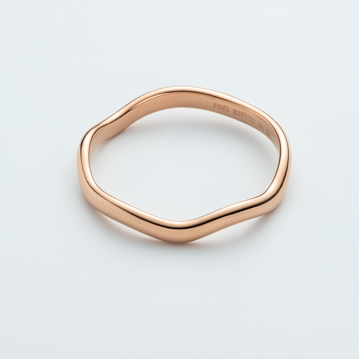 Waves Mono Ring Roségold