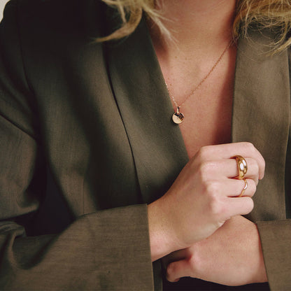 Waves Mono Ring Roségold