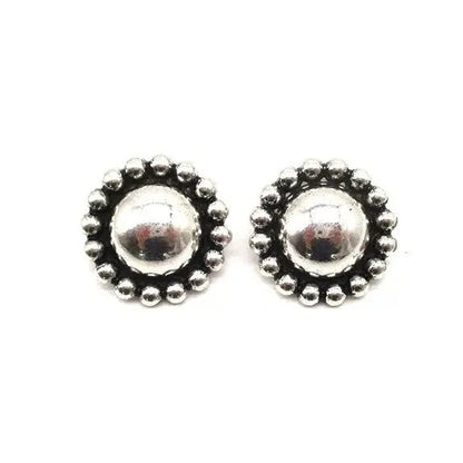 Western Round Bubble Post Earrings