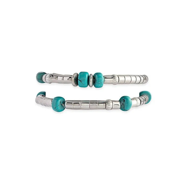 Western Sparkle Turquoise Bracelet Set