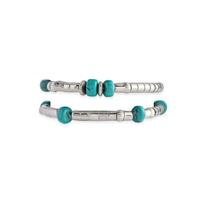 Western Sparkle Turquoise Bracelet Set