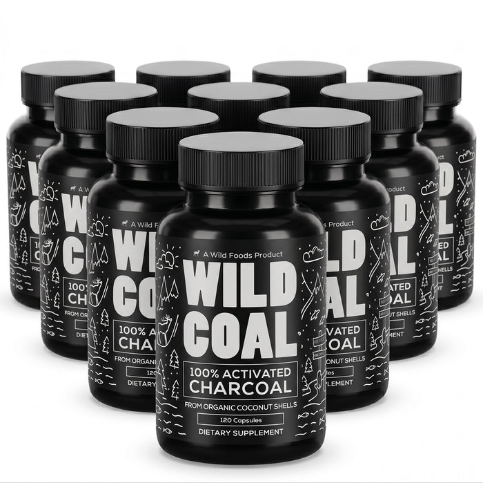 Wholesale of 10 - Activated Charcoal Capsules, 120ct