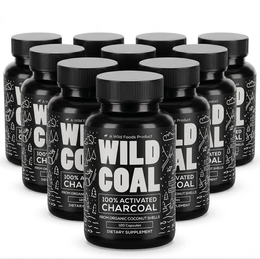 Wholesale of 10 - Activated Charcoal Capsules, 120ct