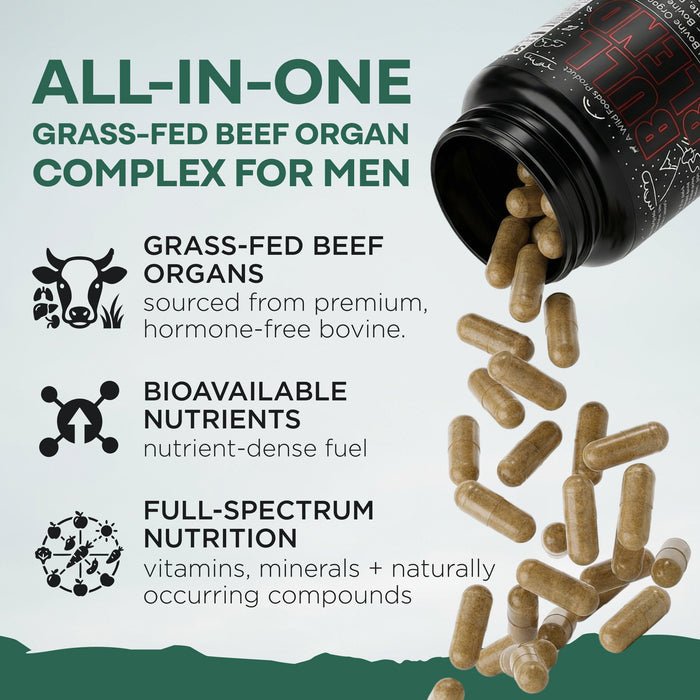 Wholesale of 10 - The Bull Blend - Beef Organs for Hormone Support