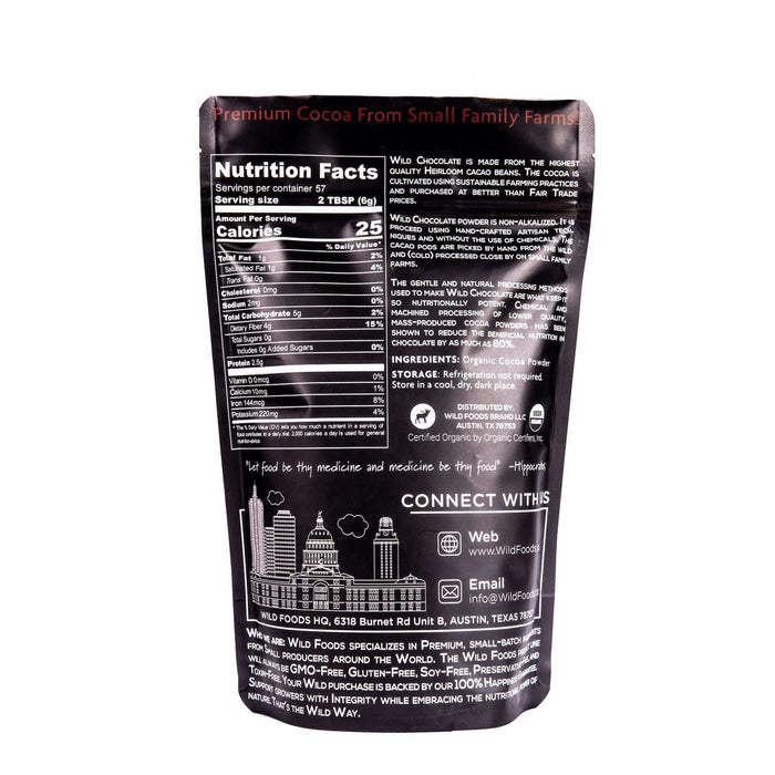 Wholesale Wild Cocoa Powder - Organic, Single-Origin, Small farms Wholesale Wild Foods