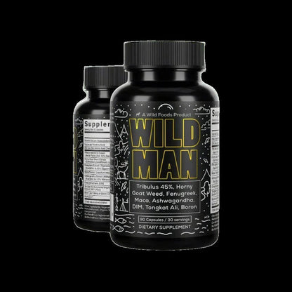 Wild Man Men's Herbal Hormone Stack - Wholesale case of TEN Wholesale Wild Foods
