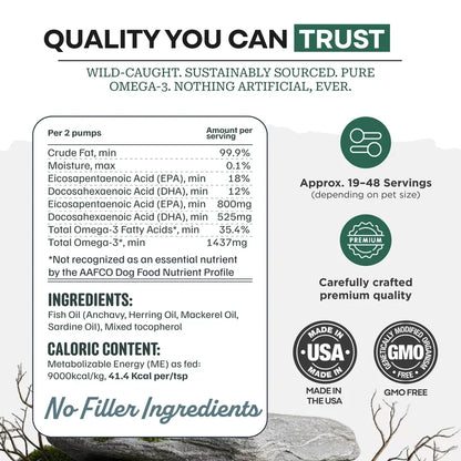Wholesale of 10 - Wild Pets Liquid Fish Oil