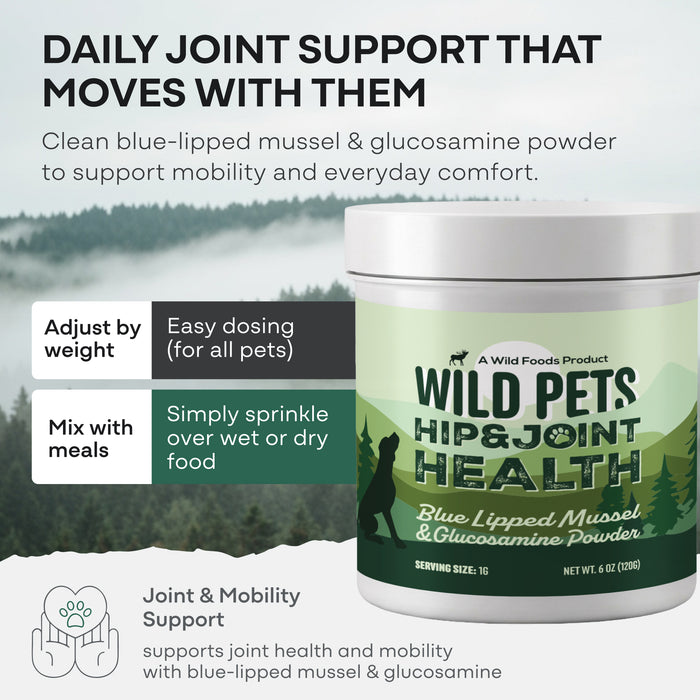 Wild Pets - Blue Lipped Mussel & Glucosamine Powder