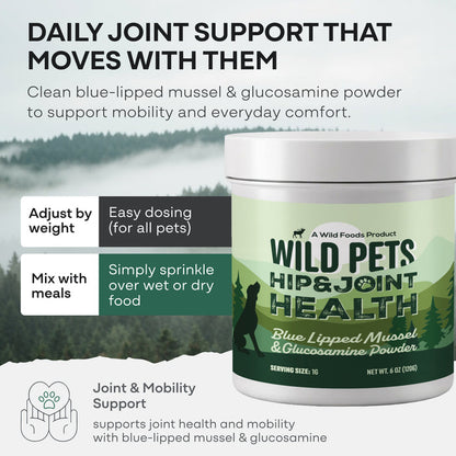 Wild Pets - Blue Lipped Mussel & Glucosamine Powder