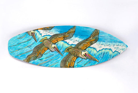 Wings over Waves Surfboard Wall Art