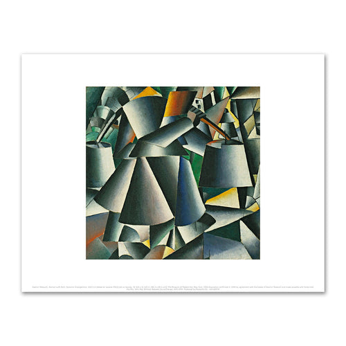 Kazimir Malevich, Woman with Pails: Dynamic Arrangement, 1912-13 (dated on reverse 1912), MoMA. Fine Art Prints in various sizes by Museums.Co