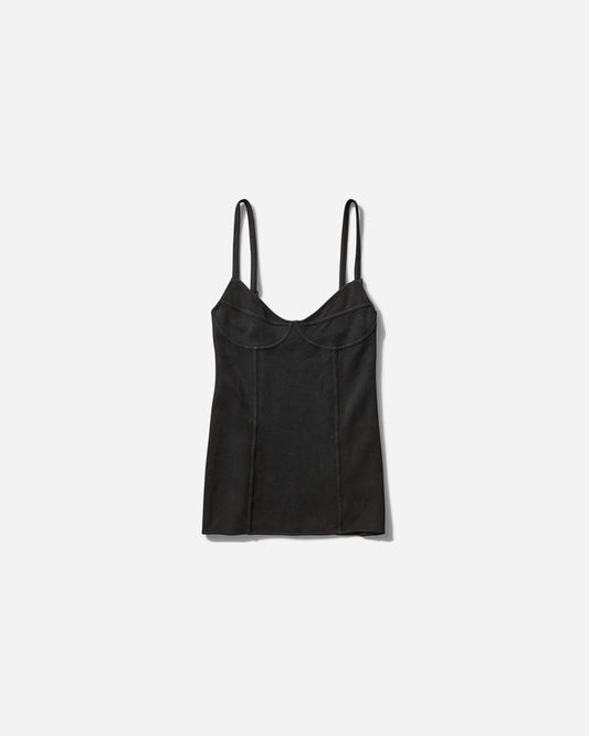 Our Legacy Wmns Cami Tank Washed Black T-Shirts Shortsleeve W2256CW 001