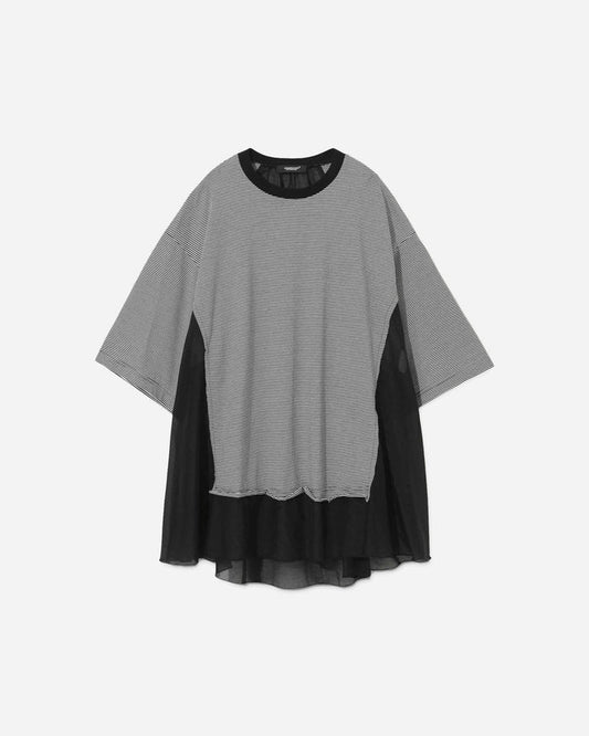 Undercover Wmns Crewneck Blk Border T-Shirts Shortsleeve UC1E8804 BLKBORDER