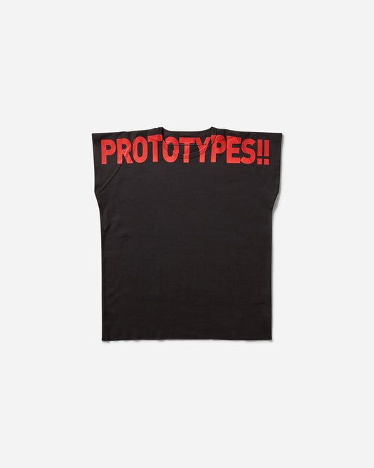 Prototypes Waffle Muscle Tee S25 T-Shirts Shortsleeve PT07JE03USB BLACK