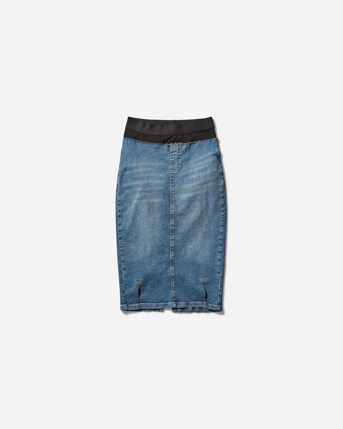 Prototypes Waistband Denim Pencil Skirt S25 Skirts Midi PT07DSK01WWB DENIMBLUE