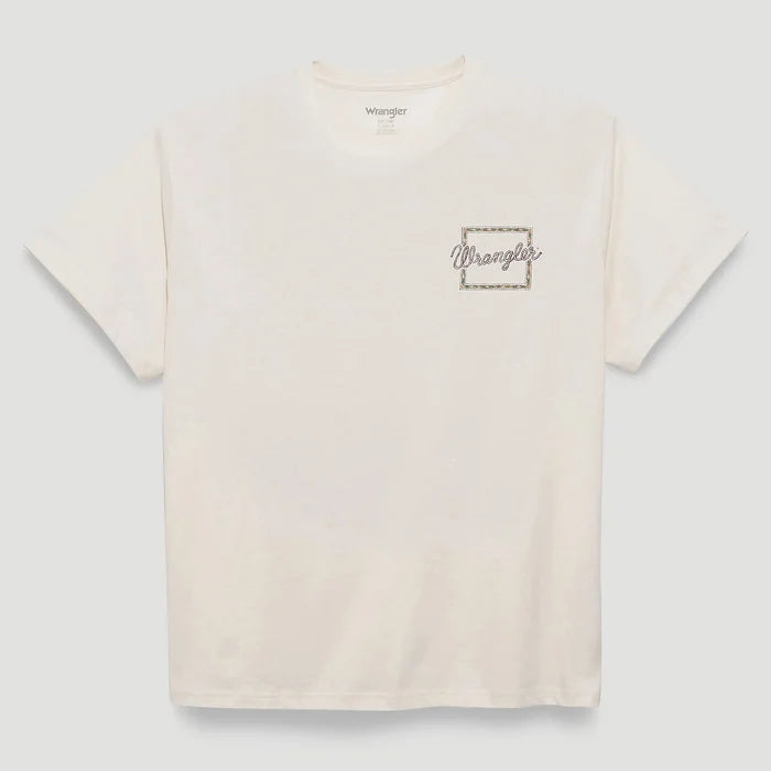 Wrangler Retro Women's S/S Wild Free Graphic Tee in Egret