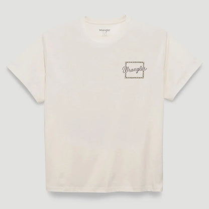 Wrangler Retro Women's S/S Wild Free Graphic Tee in Egret