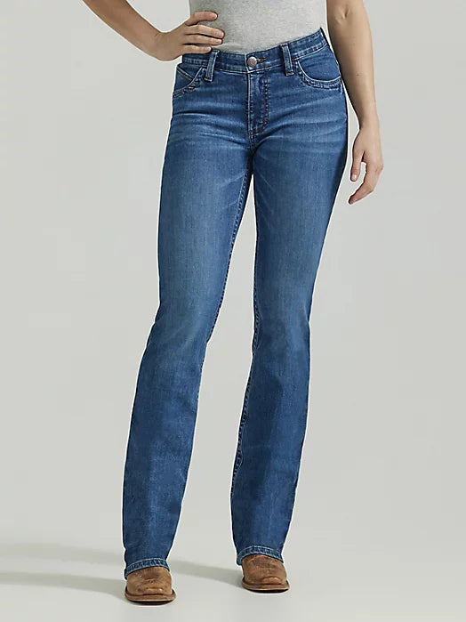Wrangler Women's Ultimate Riding Jean Willow Mid-Rise Bootcut in Jennifer